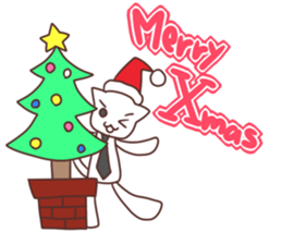 Gentleman White Cat sticker #9315433