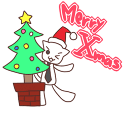 Gentleman White Cat sticker #9315433