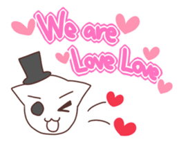 Gentleman White Cat sticker #9315444