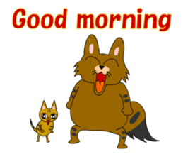 Big cat small cat Deji and Tora (English sticker #9316328