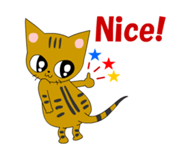 Big cat small cat Deji and Tora (English sticker #9316334