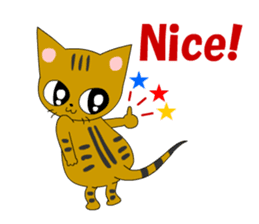 Big cat small cat Deji and Tora (English sticker #9316334