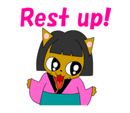 Big cat small cat Deji and Tora (English sticker #9316336