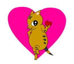 Big cat small cat Deji and Tora (English sticker #9316338