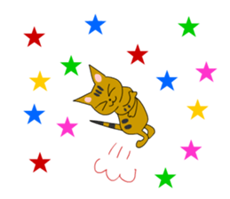 Big cat small cat Deji and Tora (English sticker #9316340