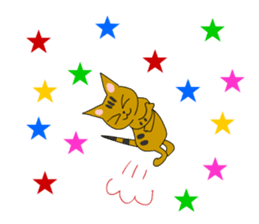 Big cat small cat Deji and Tora (English sticker #9316340