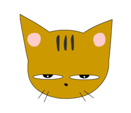 Big cat small cat Deji and Tora (English sticker #9316344