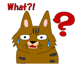 Big cat small cat Deji and Tora (English sticker #9316345