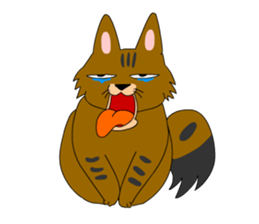 Big cat small cat Deji and Tora (English sticker #9316349