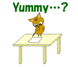 Big cat small cat Deji and Tora (English sticker #9316350