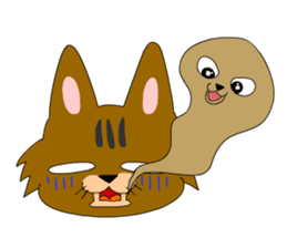 Big cat small cat Deji and Tora (English sticker #9316351