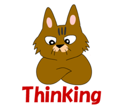 Big cat small cat Deji and Tora (English sticker #9316352