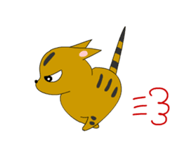 Big cat small cat Deji and Tora (English sticker #9316355