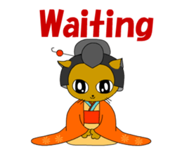 Big cat small cat Deji and Tora (English sticker #9316358