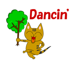 Big cat small cat Deji and Tora (English sticker #9316359