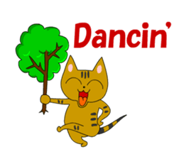 Big cat small cat Deji and Tora (English sticker #9316359