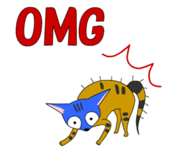 Big cat small cat Deji and Tora (English sticker #9316362