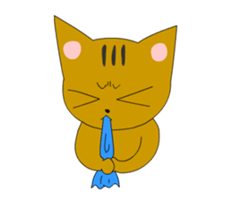 Big cat small cat Deji and Tora (English sticker #9316363