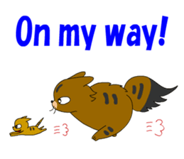 Big cat small cat Deji and Tora (English sticker #9316364