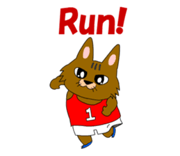 Big cat small cat Deji and Tora (English sticker #9316366