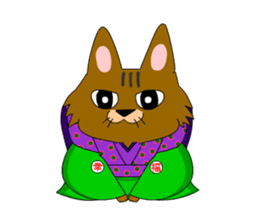 Big cat small cat Deji and Tora (English sticker #9316367