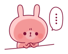 Daily life words of the rabbit sticker #9316790