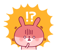 Daily life words of the rabbit sticker #9316797