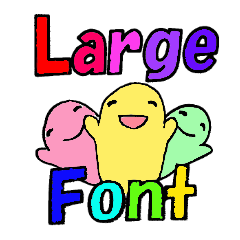 Large font and fairies English version