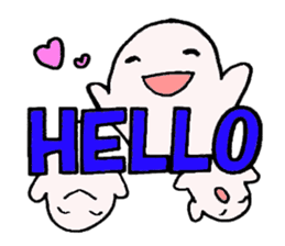 Large font and fairies English version sticker #9316968