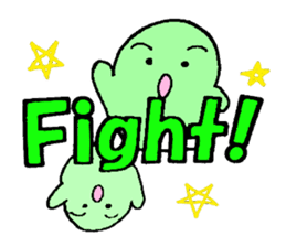 Large font and fairies English version sticker #9316969