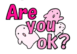 Large font and fairies English version sticker #9316978