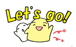 Large font and fairies English version sticker #9316984