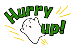 Large font and fairies English version sticker #9316985