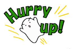 Large font and fairies English version sticker #9316985