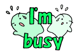 Large font and fairies English version sticker #9316987