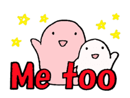 Large font and fairies English version sticker #9316993