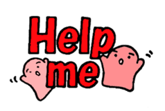 Large font and fairies English version sticker #9316998