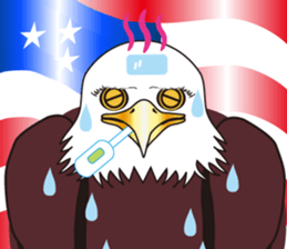 Fearless a large American Eagle sticker #9317056