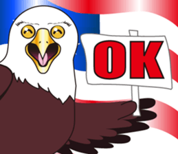 Fearless a large American Eagle sticker #9317057