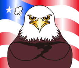 Fearless a large American Eagle sticker #9317076