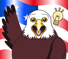 Fearless a large American Eagle sticker #9317079