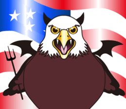 Fearless a large American Eagle sticker #9317081