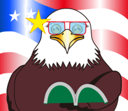 Fearless a large American Eagle sticker #9317082