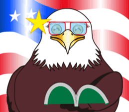Fearless a large American Eagle sticker #9317082