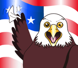 Fearless a large American Eagle sticker #9317083