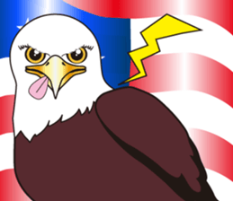 Fearless a large American Eagle sticker #9317084