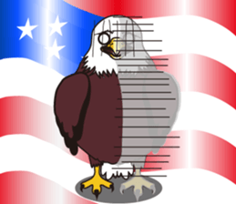 Fearless a large American Eagle sticker #9317086