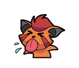 Flerine the Hot Tempered Cat sticker #9317484