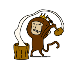 Happy New Year in the monkey 3days sticker #9318782