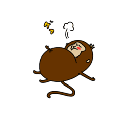 Happy New Year in the monkey 3days sticker #9318785
